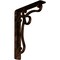 Ekena Millwork Orleans Wrought Iron Bracket, (Single center brace), Antiqued Copper 1 1/2"W x 7 1/2"D x 10"H BKTM01X07X10SOLACO - alternate 1